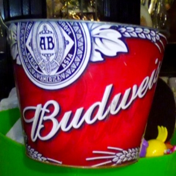 Budweiser Other Budweiser Bowling Ball And Metal Bucket Poshmark